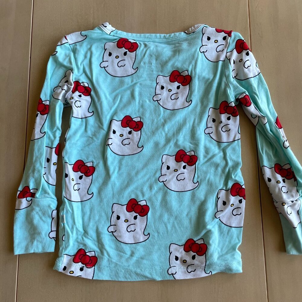 Posh Peanut Bamboo Hello Kitty Halloween Ghosts PJs Pajamas - Size 2T - Picture 6 of 10